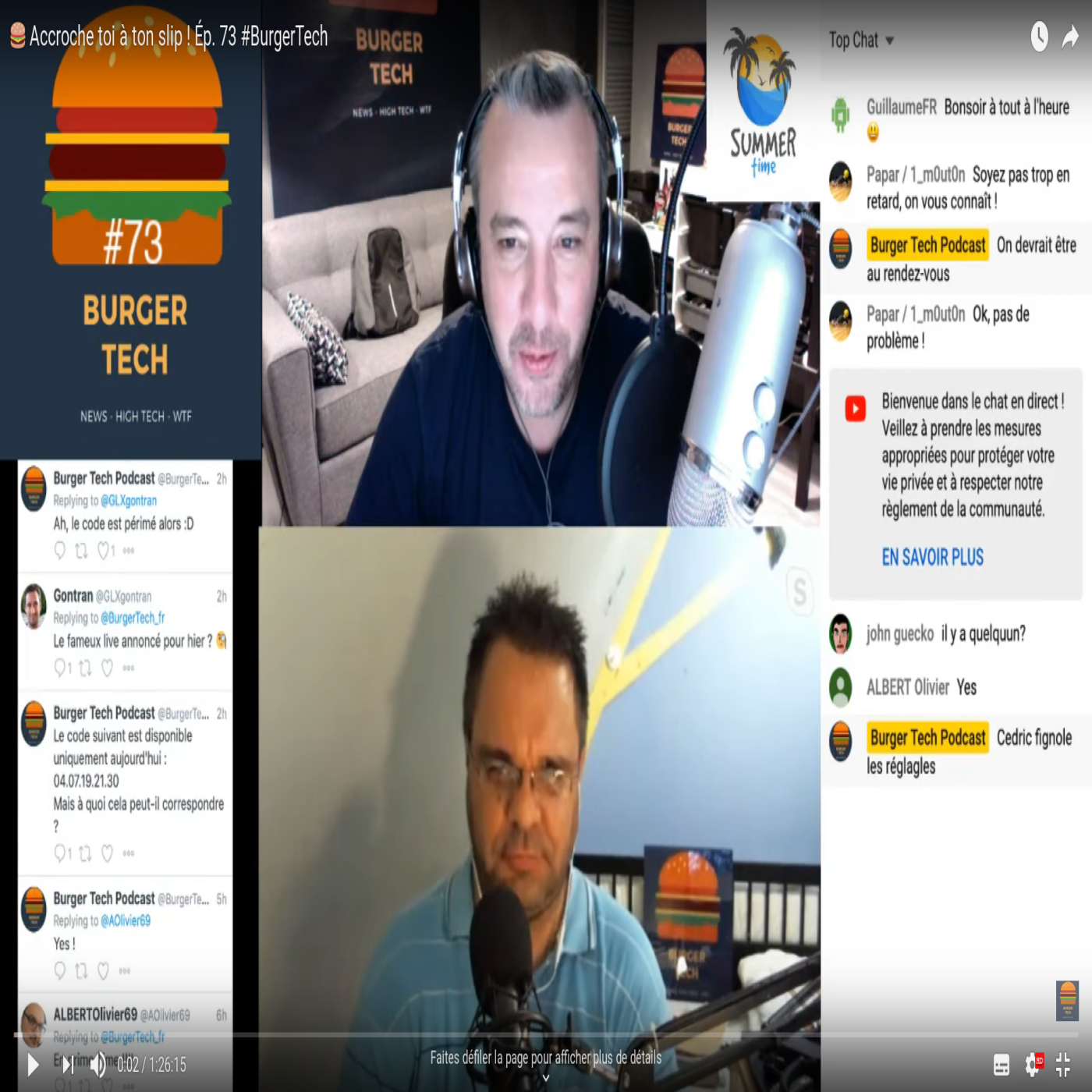 Burger Tech actualité tech enchaînant anecdotes et digressions